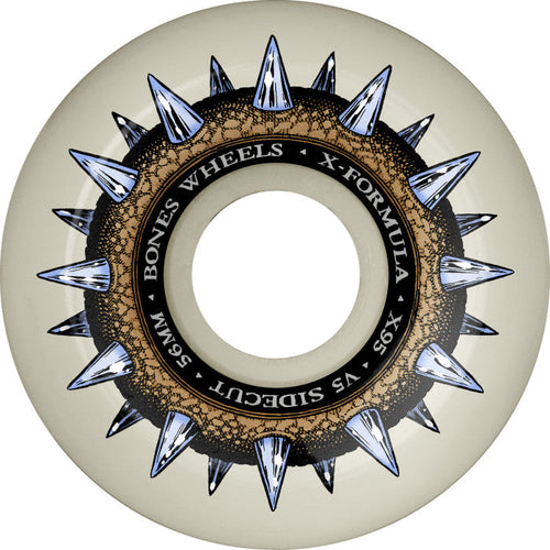 Bones X-Formula Street Cleats Sidecut V5 95A Skateboard Wheels 56mm