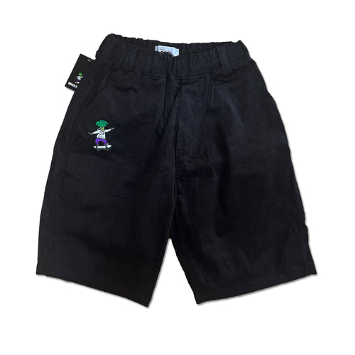 Broccoli Wands Kush Cord Short Pants Black