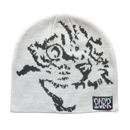 Purr Cat Beanie White