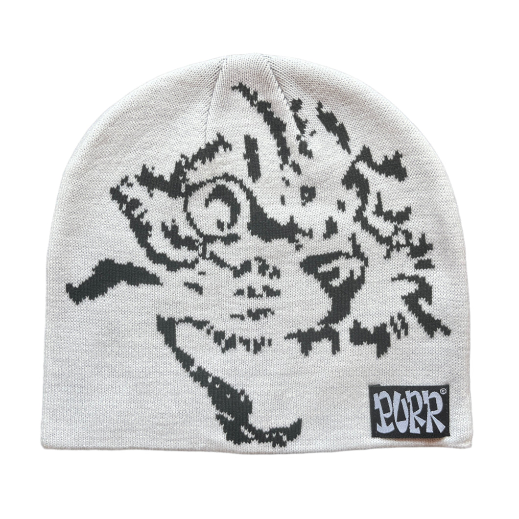 Purr Cat Beanie White