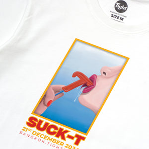 Tight T-Shirt SUCK-T White